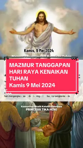 Selamat Berlatih untuk para petugas dan seluruh umat Katolik.  Tuhan Memberkati kita semuanya 😇 . #MazmurTanggapan #MazmurKatolik #HariRayaKenaikanTuhan #BanggaMenjadiKatolik #SalamDamaiDanKasih #stockistmcitikahoki #princesstikahoki #MoodBooster💞