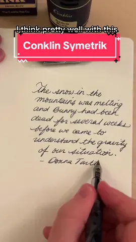 New pen day!! Recently finished The Secret History. Have you read it? #fountainpen #fountainpens #calligraphy #handwriting #satisfying #CapCut 