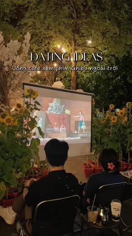 Tớ vừa phát hiện góc cafe cực chiu cho cậu rủ nhau hẹn hò mỗi tối nè. Vừa có cafe, có trà trái cây, hướng dương và quan trọng là có chiếu phim ngoài trời nữa. #cafe #coffee #langthangcafe #reviewcafe #LearnOnTikTok #xuhuong #tiemtrathangtu 