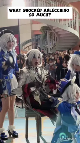 What shocked Arlecchino so much? #Furina #Arlecchino #cosplay #GenshinImpact #meme #genshinimpactmemes #karina #animeexpo #fontaine #foryou 