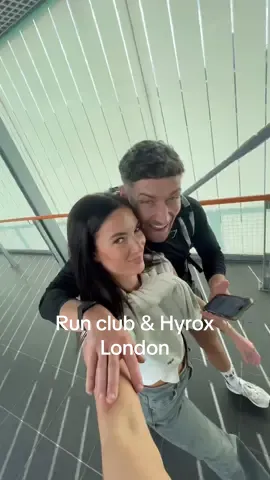 Saturday run club & hyrox london, SUPER busy weekend🫶🏼 #hyrox #hyroxlondon #gym #fyp #gymcouple #runclub #londonhyrox #londonolympia 