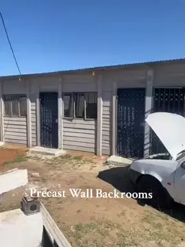 He is building low-cost student rental backrooms using precast walls which are much cheaper than brick walls in terms of materials, installation, and maintenance costs.  #backrooms #mabopane #kasihustlers 