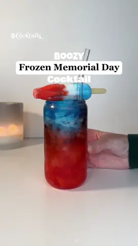MDW is approaching!🇺🇸 Sip on festivity with a boozy Bomb Pop cocktail!❤️🤍💙 Send this to someone you want to make these with!✨ #redwhiteandblue #popsicle #icepop #bombpop #rocketpop #mdw #drink #idea #inspo #cocktail #delicious #sweet #treat #yummy #hawaiianpunch #frozen #frozendrink #boozy #fyp 
