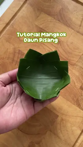 tutorial mangkok daun pisang