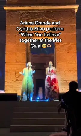 Last night Ariana Grande and Cynthia Erivo performed 