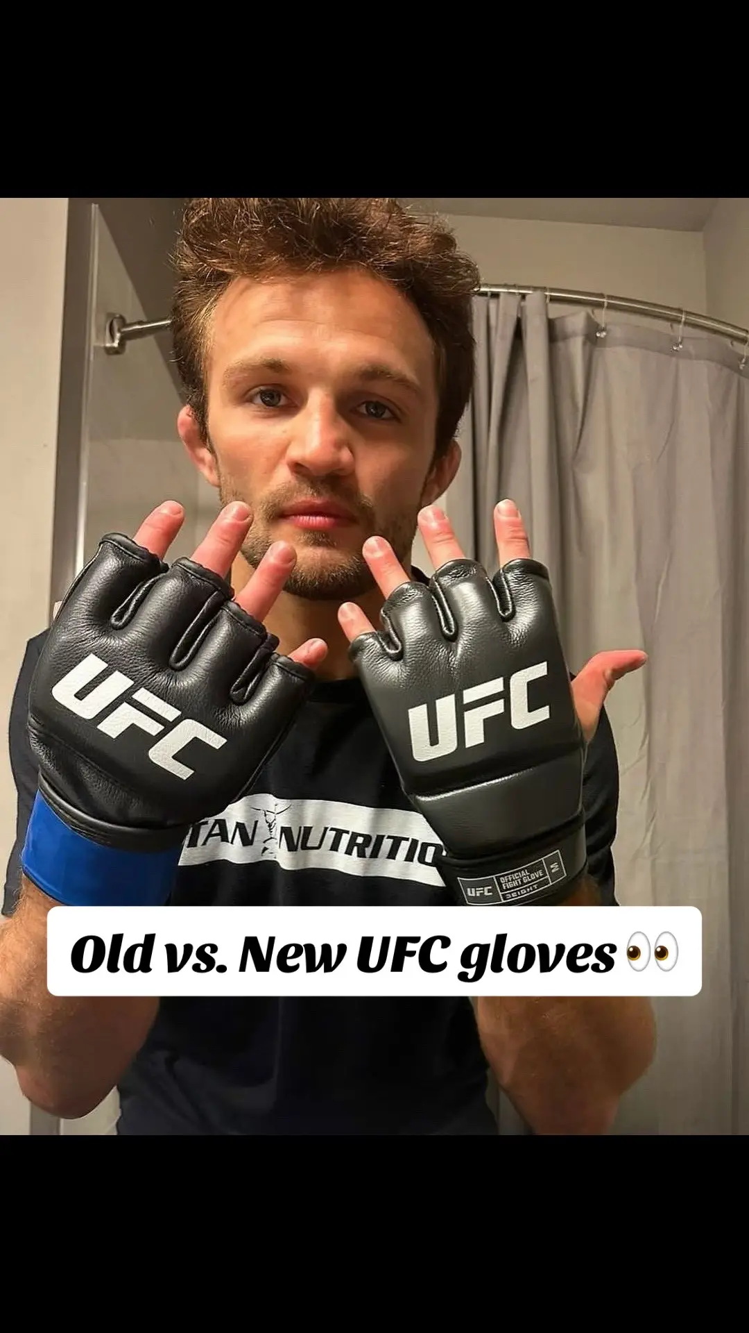 Do you spot any differences between the old and new #UFC #gloves 👀 #mma #ufc302 (via garrettarmfield135/IG)