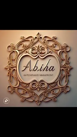 Replying to @ubaid_king506  #foryou #fullviral #100k  🤍Abiha name logo🖤#dp 