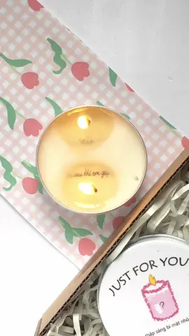 để nến thơm thông điệp nói giúp 🥹 #quatangnguoiyeu #viral #xuhuong #nenthom #handmade #gift 