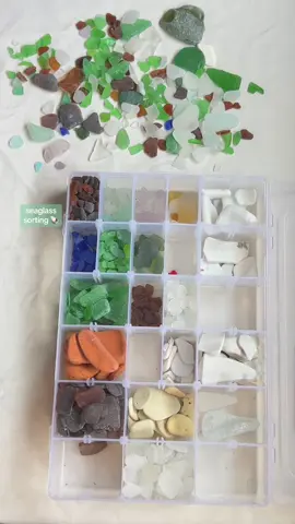 how do you store your beach finds?  #seaglasstiktok #seaglass #beachcombing #beachlife  