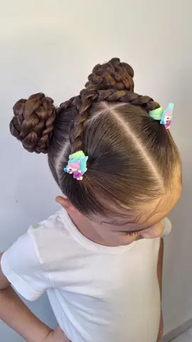 Penteado simples e fácil 💖 #penteadoinfantil #penteados #peinados #hairstyle #babyhair #dica 