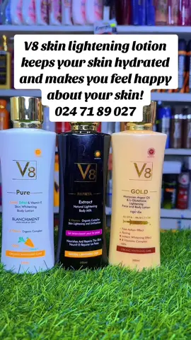 #skincareroutine #skinlighteningtreatment #skinlighteningcream #skinlighteningproducts #v8bodylotion #skincareghana🇬🇭🇬🇭 #Love #fypシ゚viral #onlineshopping #beauty #businessonline #accraghana🇬🇭 
