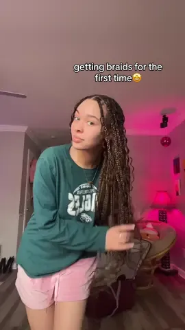 getting braids for the first time😋 what braids should i try next?? #bohoknotlessbraids #braids #bohobraids #boxbraids 