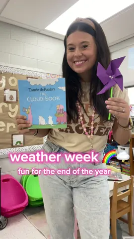 it’s officially weather week in first grade!! ☀️🌩️🌈  #teacher #teachersoftiktok #elementaryteacher #teacherideas #teacherinspo #endofyear 