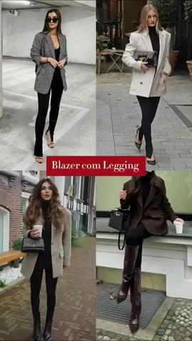 Looks Elegantes e Modernos com Leggings 👠✨️ #fashion #moda #modafeminina #look #outfitideas #casualoutfits #leggings #elegante 