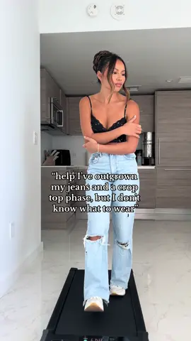 bc you have too much character to just be wearing jeans and a crop 🫶🏼 #fashiontips #whattowear #elevateyourstyle #classy 