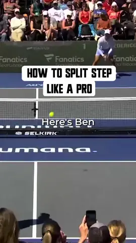 How To Split Step Like A Pro🫡 #pickleball 