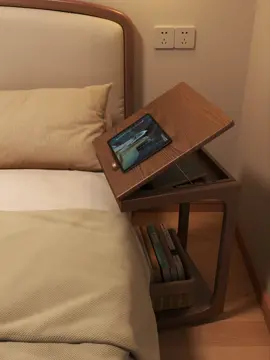 A small bedside table that can be moved.                                       #Bedside table#Bedroom bedside table#Furniture