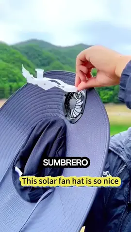 Perfect for hiking to!! #fyp #hat #fan #trending #solar #hatwithfan #solarpowered #Summer #musthave 