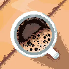 coffee #pixelart #ドット絵 #8bit 