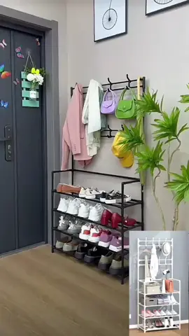 Rak Sepatu Susun Gantungan Baju Stand Hanger Serbaguna #raksepatu #standhanger #gantunganbaju #perabotanrumahtangga #fyp 