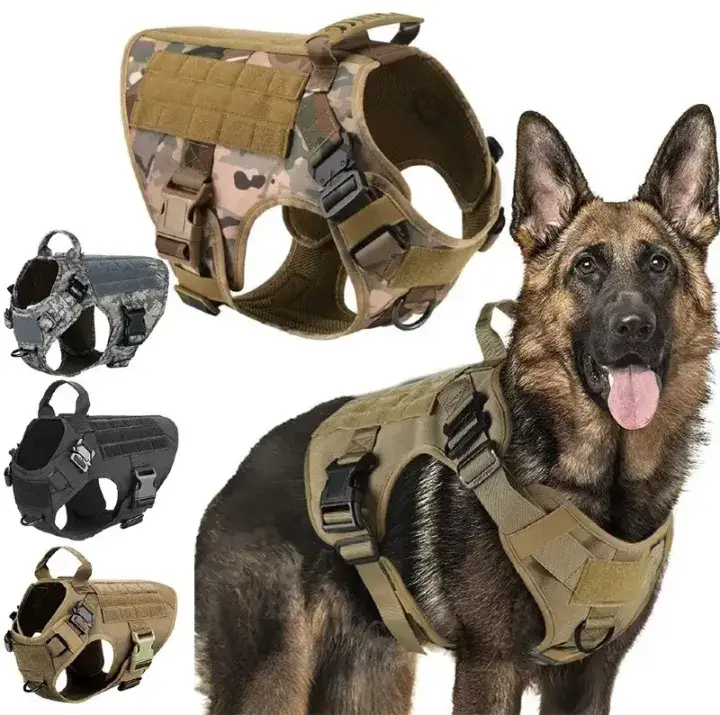 Military Tactical Harness Services for training Costume K9. It has an allowance to allow for size adjustment. M-55-68cm L-63-78cm XL-71-88cm XXL-86-111cm Colours: Ranger Green, Brown, Black and Camouflage / Cobalt. For delivery services, kindly contact 0705711253. #farmershubtechnologies 