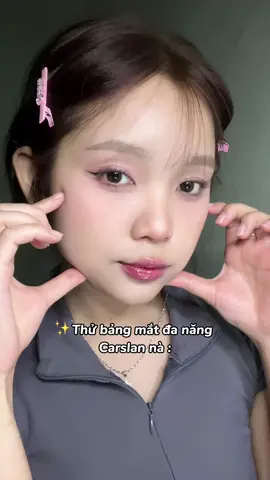 Bảng mắt có má hồng lun tiện quá nè👌🏻#makeup #reviewlamdep #fyp #carslan 