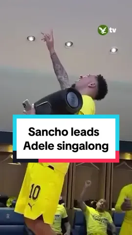 Borussia Dortmund players celebrated reaching the Champions League final with a dressing room rendition of Adele. In footage shared on the club’s social media, Jadon Sancho is seen holding a speaker as his teammates belt out “Someone Like You”. Dortmund booked their place in this year’s final with a hard-fought semi-final win against Paris Saint-Germain. #tiktok #football #psg #bvb #championsleague 