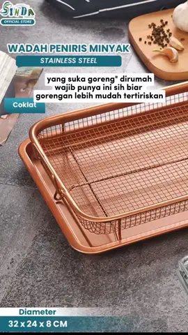Cooper Crisper Tray Fika / Oven Tray / Peniris Minyak / Cooling Rack / Baking Tray Steel #penirisminyak #coopercrispertray #tirisanminyak #produkekstracuantengahbulan #besthing01 