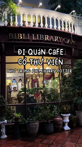Cafe sách decor đẹp như trong phim Harry Potter #cafe #coffee #reviewcafe #cafesaigon #saigon #coffeetiktok 