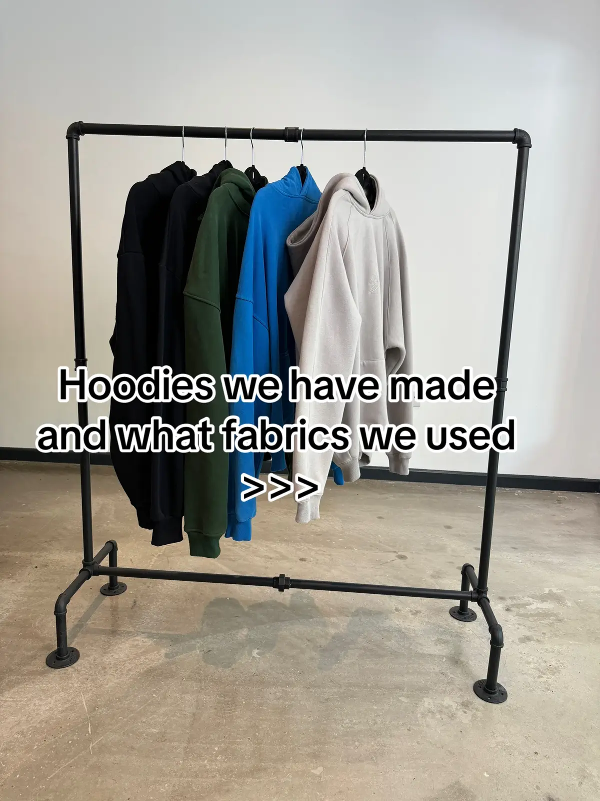 Take a look at some of the hoodies we have made and the fabrics we have used. #fabric #hoodie #clothingmanufacturer #clothingbrand 