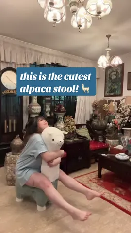 doesn’t really fit the decor at home but this is the cutest alpaca stool ever i couldn’t resist not getting it 😭🦙 #tiktokmademebuyit #tiktokshopsg #tiktoksg #sgtiktok #fyp #foryou
