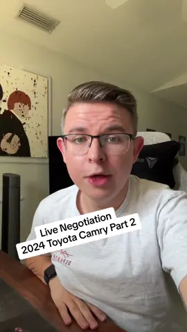 LIVE Negotiation: 2024 Toyota Camry part 2 #carbuyingtips #carsales #toyota #delivrd 