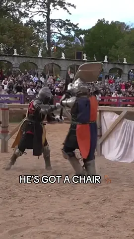 A real game of thrones 😅 (via @Grant the Knight) #medievaltiktok #armoredcombat #chair 
