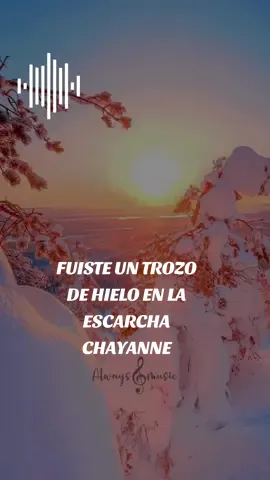 Fuiste un Trozo de Hielo en la Escarcha 🎶 Chayanne  #alwaysmusic #longervideos #lyrics  #fuisteuntrozodehieloenlaescarcha  #chayanne 