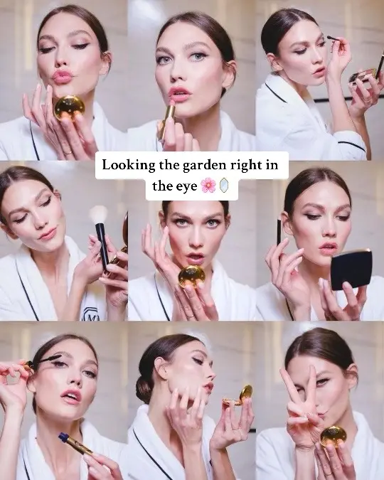 One thing about our #EsteeGlobalAmbassador @Karlie Kloss is she is going to look the Met Gala theme right in the eye 👁️🪞🌸. #KarlieKloss #lookingcamprightintheeye  