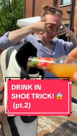 Replying to @Wave4867 Drink In Shoe Trick! 😱  @Charlie Henry ♥️ ‘s Reaction! 🤣🤣