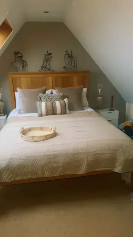 Mattress was such an anti climax 😂😂😂😂. Nowhere near done but we are getting there 🙏🙏🙏couldnt wait though had to pit the bedding on 😍😍😍🙏 what do yas think 🥰❤️🥰 #fyp #foryoupage #fypシ゚viral #bohochic #newroom #convertedroom #bohonedroom #dunelmbedding #bedding #beautiful #boho #sobriety #lovelife #newhome 