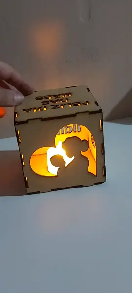 Luminária em MDF para o dia das Mães! #luminaria #mdf #cortealaser #corteemmdf #personalização 