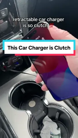 This retractable car charger is so clutch 💯 I’m telling you - you need one #foryou #fypシ゚viral #tiktokshop #carcharger 