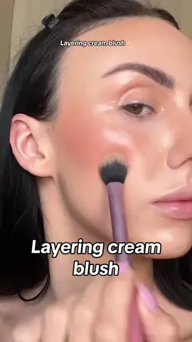 I love layering cream blush! It gives the softest flush of colour😍 #meritbeauty #creamblush #makeuptutorial #blushhack #BeautyTok #trendingmakeup  @meritbeauty 