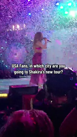 Fans in the USA, in which city are you going to Shakira's new tour?  #shakira #foryou #fyp #usa 