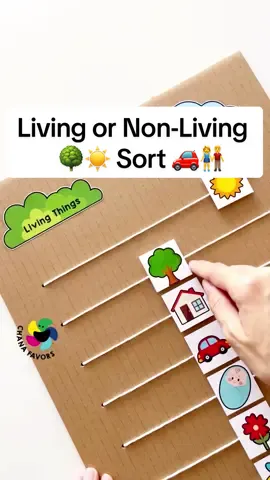 The Living or Non-Living Sort Printable introduces a fun and educational way for kids to learn about the natural world!🌿Engage children in sorting familiar items like trees, animals, and vehicles into categories of living or non-living.🐾  Spark curiosity and critical thinking while promoting early science skills. Available now on our store! Link in bio. ☰What you'll need: * Chanafavors Printables 🌈 Shop for Printable PDF Files 🖨 Chanafavors.etsy.com  (Click our profile for live link) * Cardboard * Awl * Straw * String * Double-sided Tape * Scissors / Glue Stick #chanafavors #kidsactivities #learningisfun #kidslearning #prechoolactivities #playideas #earlylearning #finemotorskills #earlychildhoodeducation 
