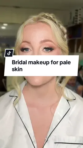 Bridal makeup for pale skin. I gave her a slightly tan. #bridalmakeup #weddingday #paleskinmakeup #makeup #bride #uk #destinationwedding #makeupbylois 