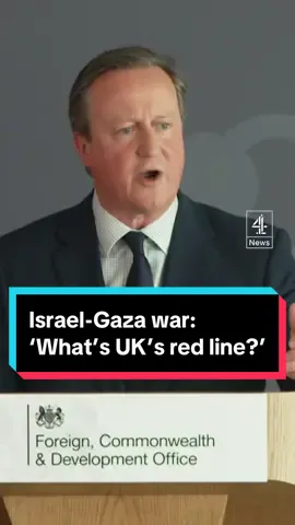 UK Foreign Secretary David Cameron is asked by Channel 4 News' Paul McNamara what the UK's 'red line' is on the Israel-Gaza war. #israel #gaza #cameron #channel4news 