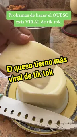 Probamos de hacer el queso más viral de tik tol #queso #tierno #viral