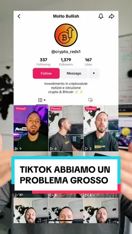 Tiktok abbiamo un problema grosso! #moltobullish #Bitcoin #blockchain #criptovaluteitalia #criptovalute 