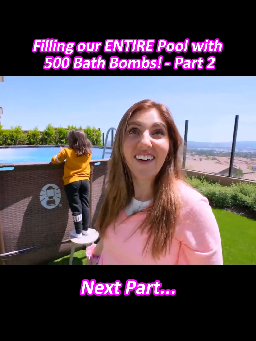Filling our ENTIRE Pool with 500 Bath Bombs! - Part 2 #anazalafamilly #theanazalafamily #Salish #salishmatter #jordanmatter #fypシ゚viral