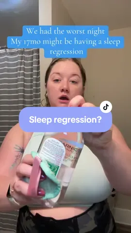 Sleep regressions mean everyone loses sleep but only the baby gets to sleep in  #sleepregression #momtok #momchat #toddlermom