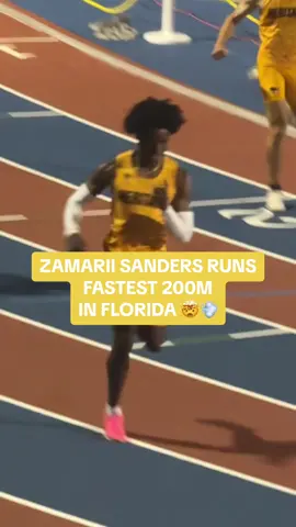 The FASTEST man in Broward does it AGAIN (20.50 SEC) 😳🔥 #ZamariiSanders #TrackandField