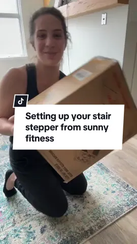 Setting up your stair stepper from sunny fitness  #tiktokshop #fypage #tiktokshopping #sunnyfitness #sunnyhealthministepper @SunnyHealthFitness 